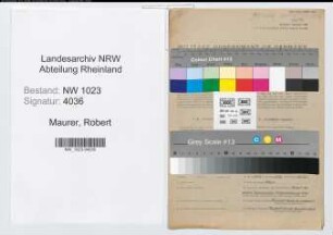Entnazifizierung Robert Maurer , geb. 04.09.1896 (Ingenieur)