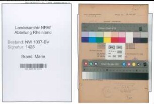 Entnazifizierung Marie Brand , geb. 10.07.1901 (Haendlerin)