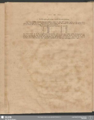 Lithographische und Druckfehler