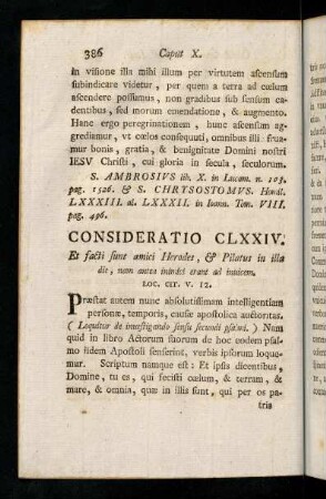 386-390, Consideratio CLXXIV - CLXXV