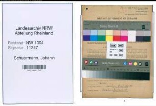 Entnazifizierung Johann Schuermann , geb. 13.07.1901 (Rangierer)
