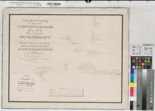 Lembeck (Dorsten), Teilung der Lembecker Hohen Mark, Bl.5 Brouillonkarte Flur 1,5 Brinkerbroich