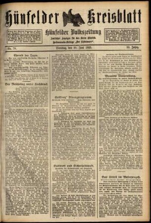 Ausgabe vom Dienstag, den 30. Juni 1925.