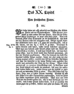 Das XX. Capitel. Von streichenden Finten