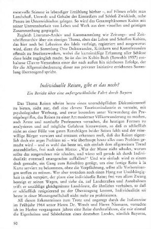 Individuelle Reisen, gibt es das noch?