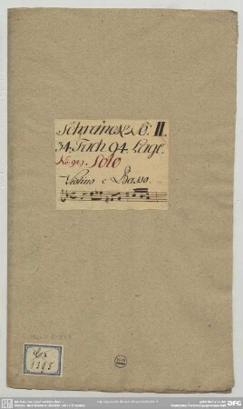 Sonatas - Mus.2-R-8,89 : vl, bc - op. 1/7 - g