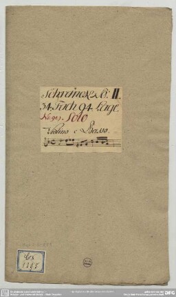 Sonatas - Mus.2-R-8,89 : vl, bc - op. 1/7 - g