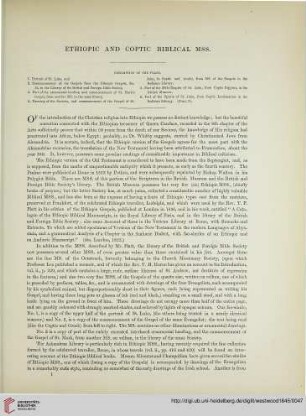 Ethiopic and coptic biblical mss.