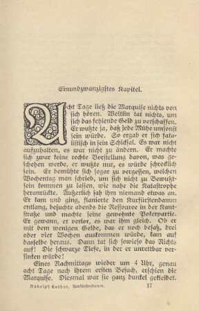 Einundzwanzigstes Kapitel