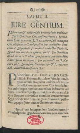 Caput II. De Iure Gentium