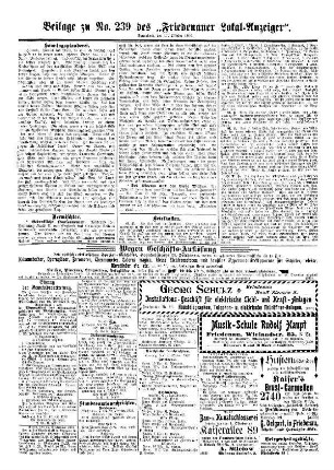Beilage zu Nr. 239