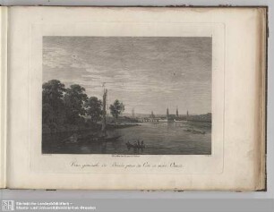 Vue générale de Dresde prise du Còte de nord-Ouest