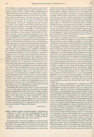 699-701 [Rezension] Krüger, Wolfgang Friedhelm, Schwarze Christen - weisse Christen