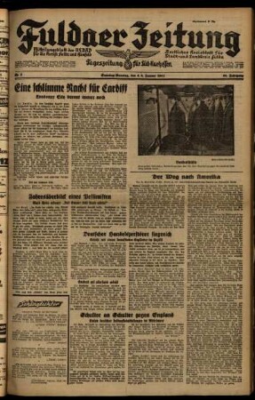 Ausgabe vom Sonntag, den 05. Januar 1941.