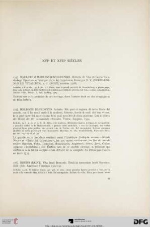 XVI et XVII siècles (Nr. 174-190)