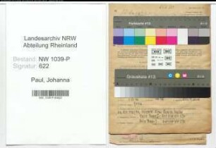 Entnazifizierung Johanna Paul , geb. 01.05.1913 ()
