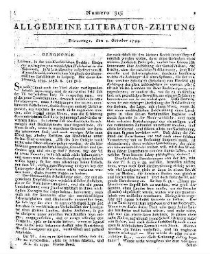 Steindel, H. A. v.: Einige der wichtigsten und nützlichsten Wahrheiten in der Oekonomie. Leipzig: Kleefeld 1799