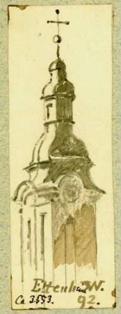 Ettenheim Obere Turmhälfte Pfarrkirche