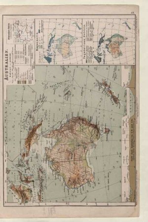 Australien, Regenkarte, Vegetations-Gebiete
