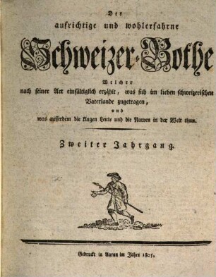 Der aufrichtige und wohlerfahrene Schweizer-Bote. 2. 1805