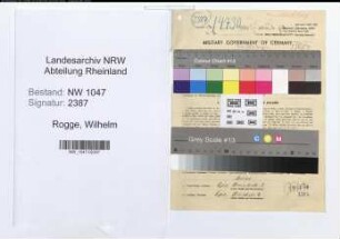 Entnazifizierung Wilhelm Rogge , geb. 29.06.1899 (Finanzbeamter)