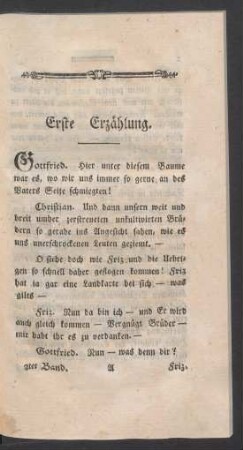 Erste Erzaehlung.