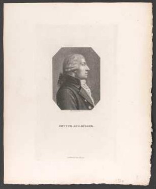 Porträt Gottfried August Bürger (1747-1794)