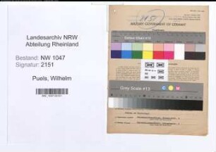 Entnazifizierung Wilhelm Puels , geb. 28.09.1891 (Maler)