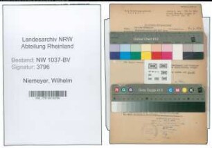 Entnazifizierung Wilhelm Niemeyer , geb. 25.09.1884 ()