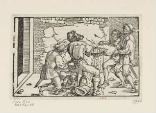 Von verlorenem Geld, aus: "Von Hülff vnd Rath in Allem anligen. Des hochweisen, fürtreflichen Francisci Petrarche zwei Trostbücher, Von Artznei, beydes des guten vnd widerwertigen Glücks", Frankfurt am Main 1551, Band II, Kapitel 13