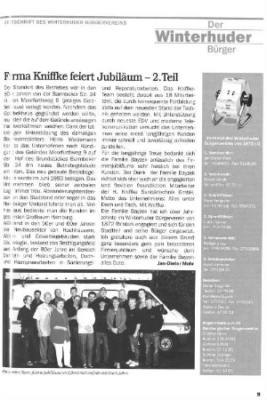 Firma Kniffke feiert Jubiläum - 2. Teil