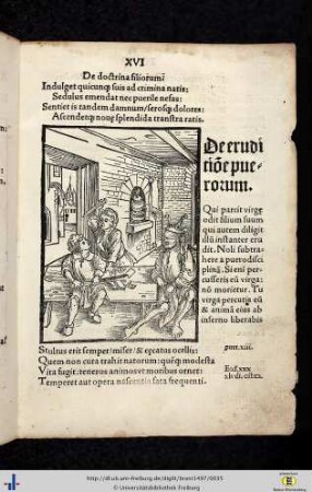 VI. De doctrina filiorum - X. De lesione amicitiae.