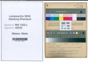 Entnazifizierung Marta Meisen , geb. 21.04.1903 (Justizangestellte)