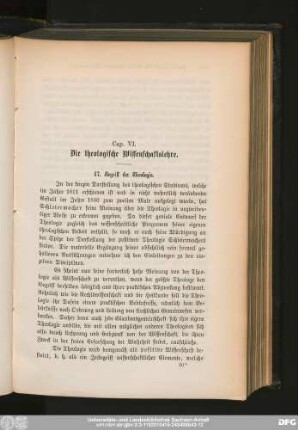 47. Begriff der Theologie.