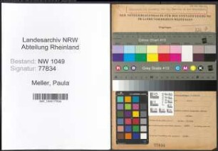 Entnazifizierung Paula Meller , geb. 27.08.1906 ()