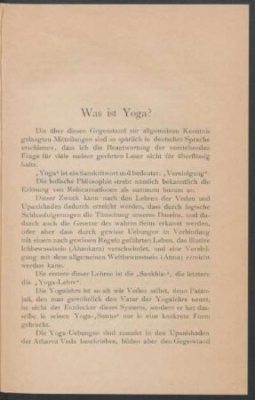 Was ist Yoga?
