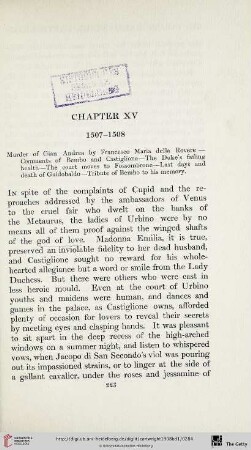 Chapter XV: 1507-1508