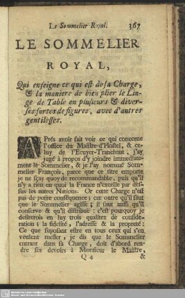 Le Sommelier Royal