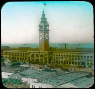 San Francisco. Ferry Building (1898; A. Page Brown), Stadtseite gegen San Francisco Bay