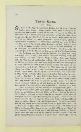 Theodor Körner. 1791 - 1813