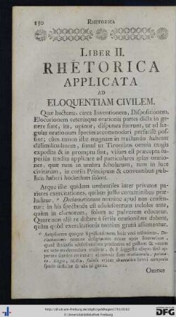 Liber II. Rhetorica Applicata Ad Eloquentiam Civilem.