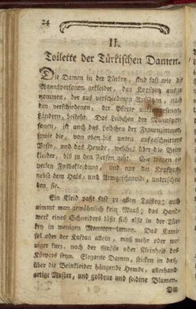 II. Toilette der Türkischen Damen