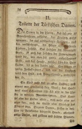 II. Toilette der Türkischen Damen