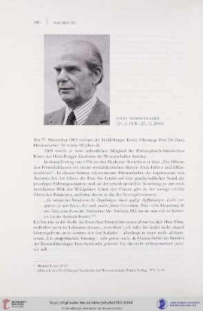 Hans Himmelheber (31.5.1908 - 27.11.2003)