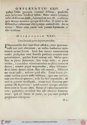 Observatio XXIV