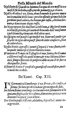 De' Fiumi. Cap. XII.