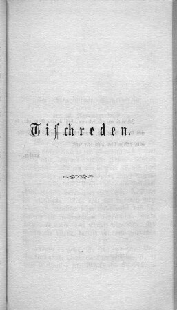 Tischreden.