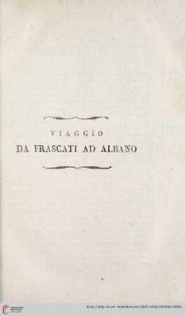 Viaggio da Frascati ad Albano