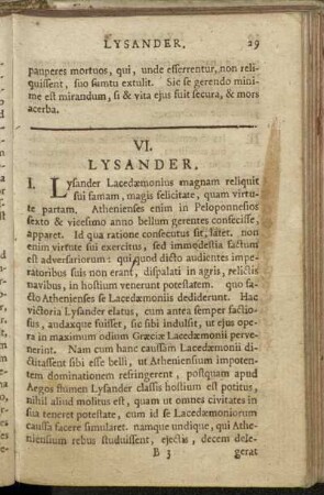 VI. Lysander.