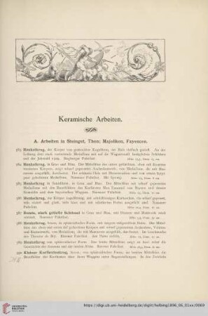 Keramische Arbeiten